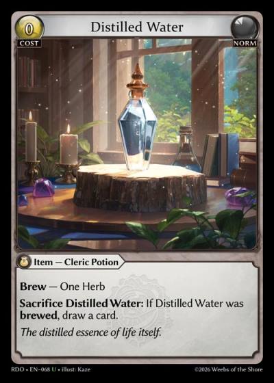 Distilled Water RDO-EN-068-Foil-Uncommon (U) - Radiant Origins - Grand Archive Card