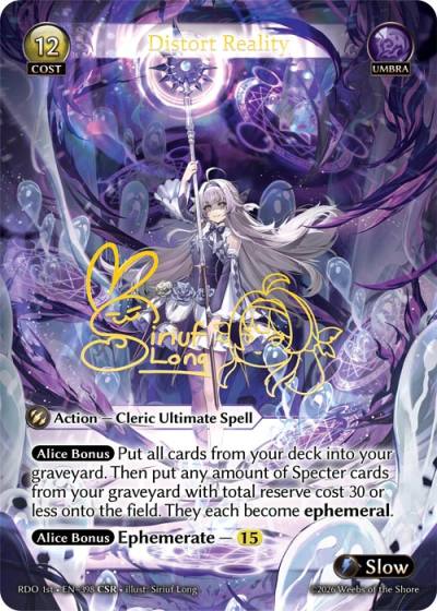 Distort Reality RDO 1st-EN-398-Foil-Common (C) - Radiant Origins First Edition - Grand Archive Card