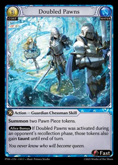 Doubled Pawns PTM-EN-110-Foil-Uncommon (U) - Phantom Monarchs - Grand Archive Card