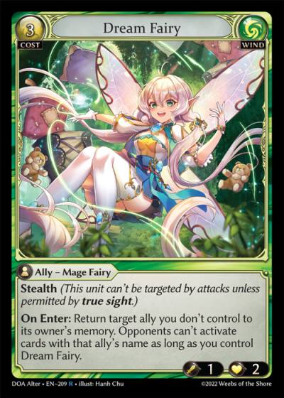 Dream Fairy DOA Alter-EN-209-Normal-Rare (R) - Dawn of Ashes Alter Edition - Grand Archive Card