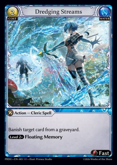 Dredging Streams PRDG-EN-005-Foil-Super Rare (SR) - .asphodel/paradise Grimoire - Grand Archive Card