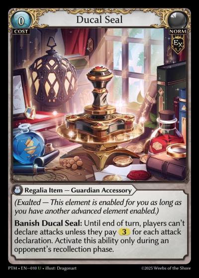 Ducal Seal PTM-EN-010-Foil-Uncommon (U) - Phantom Monarchs - Grand Archive Card