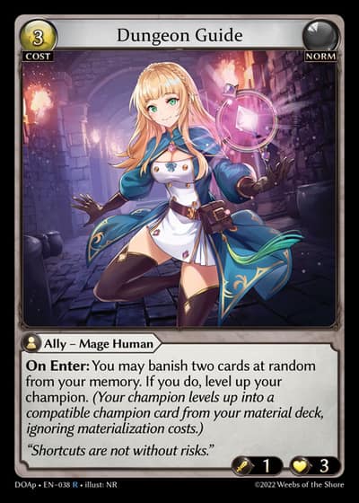 Dungeon Guide DOAp-EN-038-Normal-Rare (R) - Dawn of Ashes Prelude - Grand Archive Card