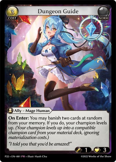 Dungeon Guide P22-EN-001-Foil-Promotional Rare (PR) - Promotional 2022 - Grand Archive Card