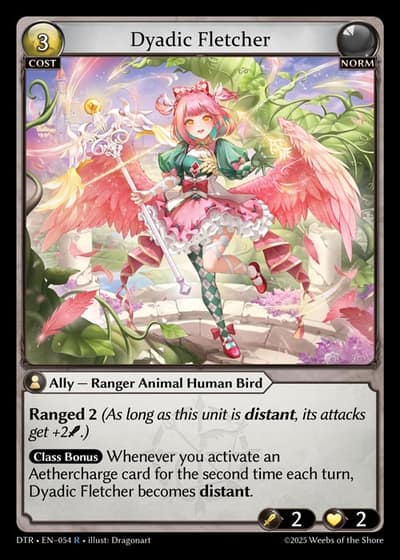 Dyadic Fletcher DTR-EN-054-Foil-Rare (R) - Distorted Reflections - Grand Archive Card