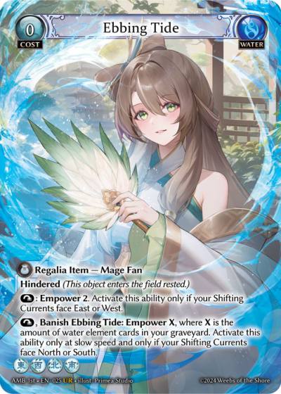 Ebbing Tide AMB 1st-EN-025-Foil-Ultra Rare (UR) - Mortal Ambition First Edition - Grand Archive Card