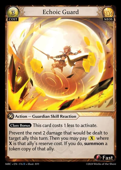 Echoic Guard MRC-EN-176-Foil-Rare (R) - Mercurial Heart - Grand Archive Card