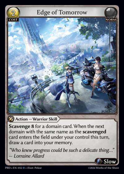 Edge of Tomorrow PRD-EN-052-Foil-Rare (R) - .asphodel/paradise - Grand Archive Card