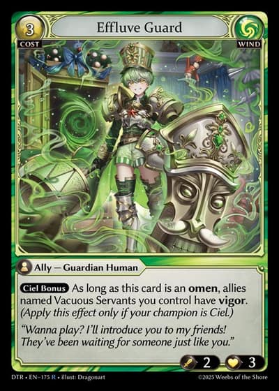 Effluve Guard DTR-EN-175-Foil-Rare (R) - Distorted Reflections - Grand Archive Card