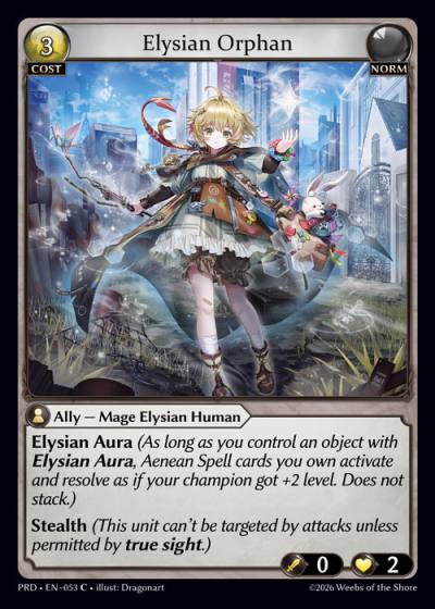 Elysian Orphan PRD-EN-053-Foil-Common (C) - .asphodel/paradise - Grand Archive Card