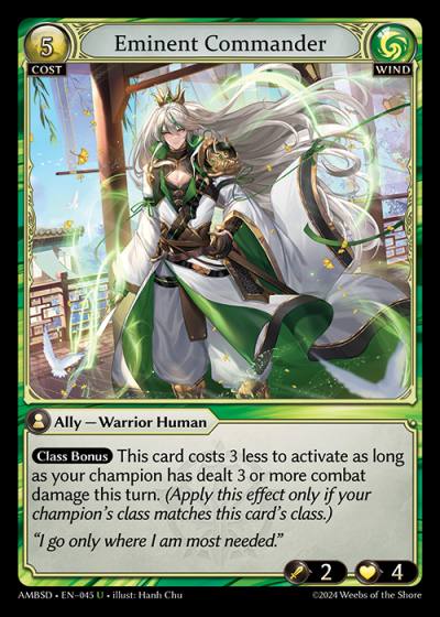 Eminent Commander AMBSD-EN-045-Normal-Uncommon (U) - Mortal Ambition Starter Decks - Grand Archive Card