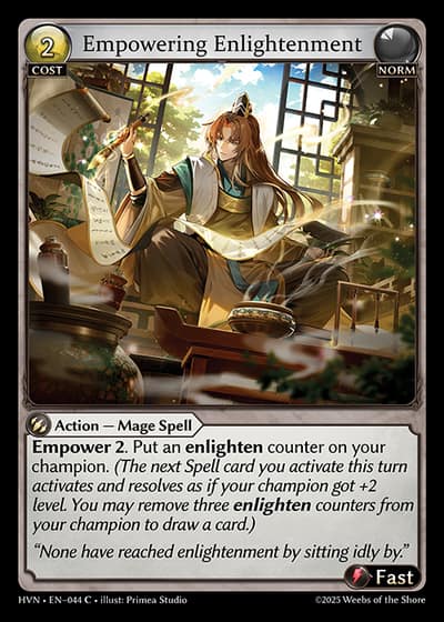 Empowering Enlightenment HVN-EN-044-Foil-Common (C) - Abyssal Heaven - Grand Archive Card