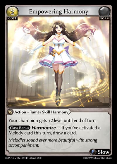 Empowering Harmony DOA 1st-EN-083-Foil-Common (C) - Dawn of Ashes First Edition - Grand Archive Card