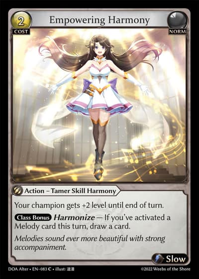 Empowering Harmony DOA Alter-EN-083-Foil-Common (C) - Dawn of Ashes Alter Edition - Grand Archive Card