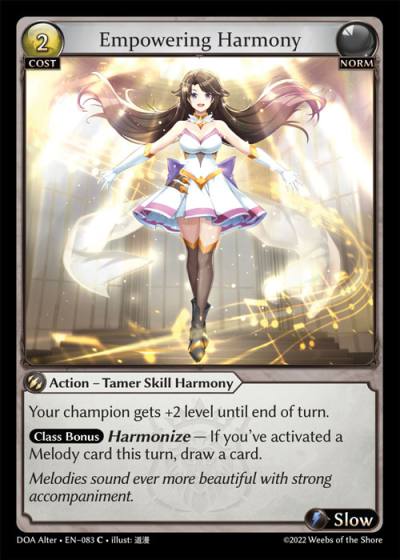 Empowering Harmony DOA Alter-EN-083-Normal-Common (C) - Dawn of Ashes Alter Edition - Grand Archive Card