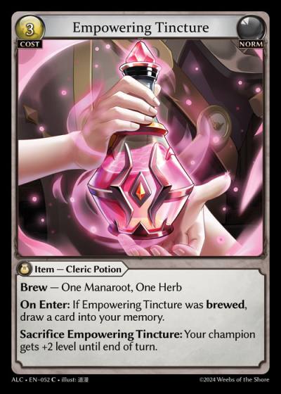 Empowering Tincture ALC-EN-052-Normal-Common (C) - Alchemical Revolution - Grand Archive Card