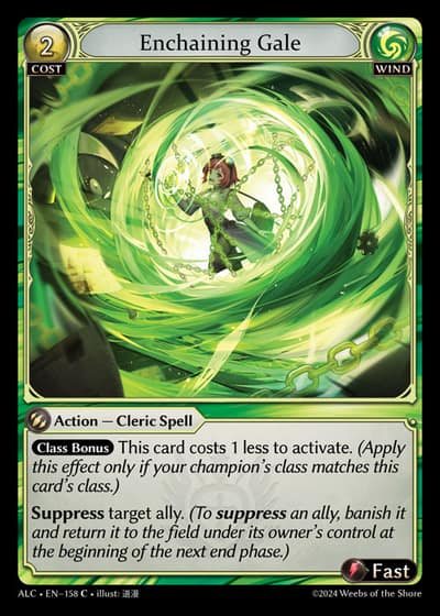 Enchaining Gale ALC-EN-158-Foil-Common (C) - Alchemical Revolution - Grand Archive Card