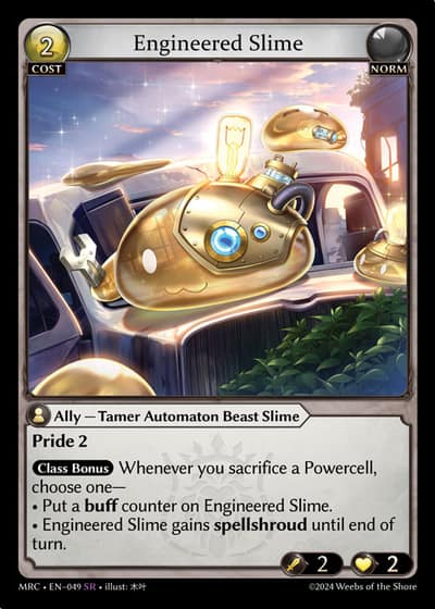 Engineered Slime MRC-EN-049-Foil-Super Rare (SR) - Mercurial Heart - Grand Archive Card