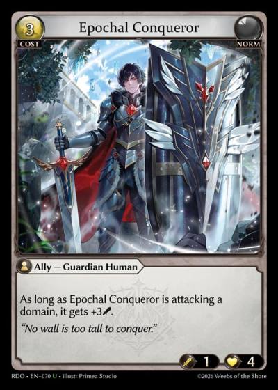 Epochal Conqueror RDO-EN-070-Foil-Uncommon (U) - Radiant Origins - Grand Archive Card