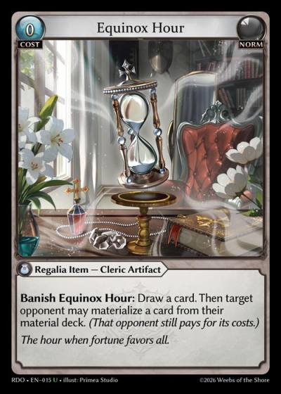 Equinox Hour RDO-EN-015-Foil-Uncommon (U) - Radiant Origins - Grand Archive Card
