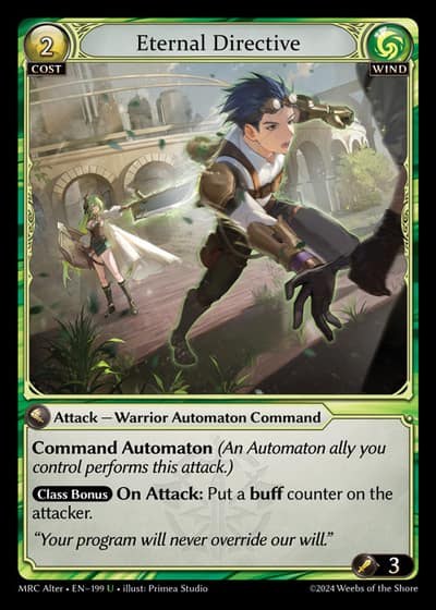 Eternal Directive MRC Alter-EN-199-Foil-Uncommon (U) - Mercurial Heart Alter Edition - Grand Archive Card