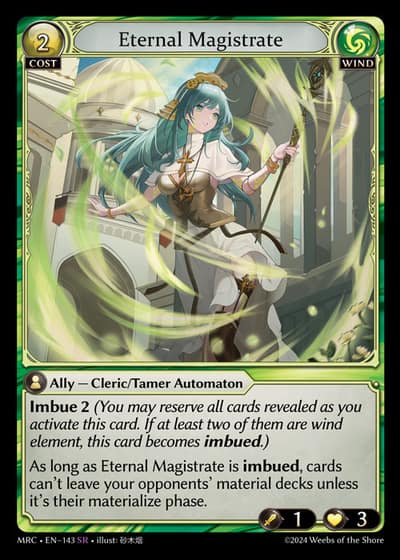Eternal Magistrate MRC-EN-143-Foil-Super Rare (SR) - Mercurial Heart - Grand Archive Card