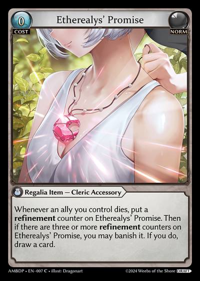 Etherealys' Promise AMBDP-EN-007-Normal-Common (C) - Mortal Ambition Draft Pack - Grand Archive Card