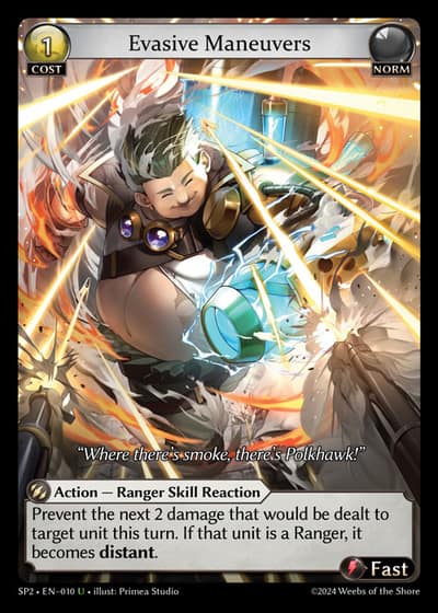 Evasive Maneuvers SP2-EN-010-Foil-Uncommon (U) - Supporter Pack 2 - Grand Archive Card