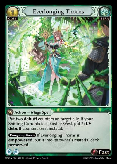 Everlonging Thorns RDO-EN-377-Foil-Uncommon (U) - Radiant Origins - Grand Archive Card