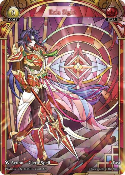 Exia Sight PTMLGS-EN-004-Foil-Ultra Rare (UR) - Phantom Monarchs: Looking Glass Sights - Grand Archive Card
