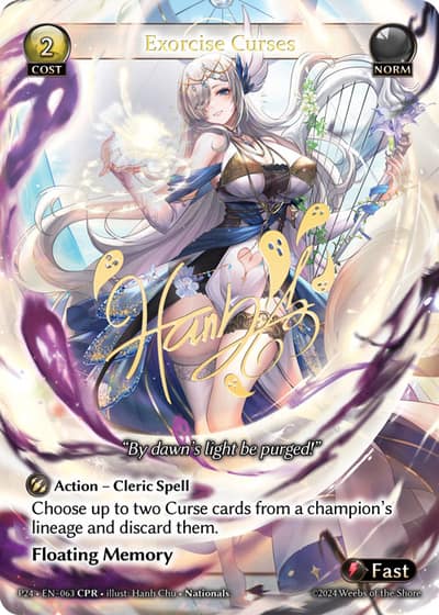 Exorcise Curses P24-EN-063-Normal-Collector Promo Rare (CPR) - Promotional 2024 - Grand Archive Card