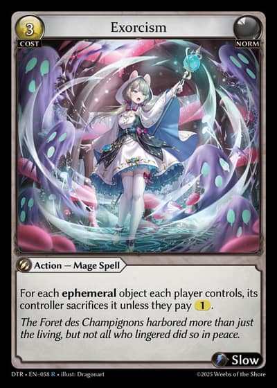 Exorcism DTR-EN-058-Foil-Rare (R) - Distorted Reflections - Grand Archive Card