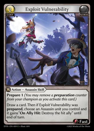 Exploit Vulnerability DTR-EN-059-Foil-Uncommon (U) - Distorted Reflections - Grand Archive Card