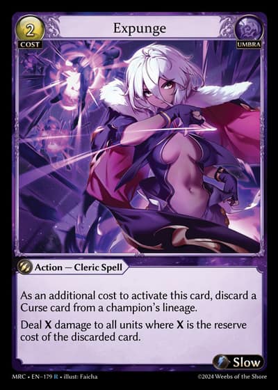 Expunge MRC-EN-179-Foil-Rare (R) - Mercurial Heart - Grand Archive Card