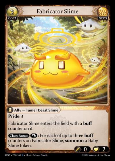 Fabricator Slime RDO-EN-363-Foil-Rare (R) - Radiant Origins - Grand Archive Card