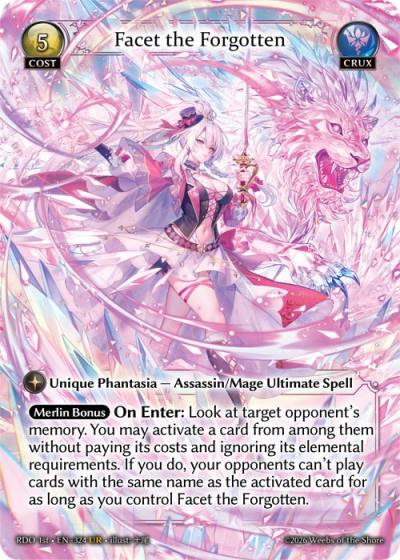 Facet the Forgotten RDO 1st-EN-324-Normal-Ultra Rare (UR) - Radiant Origins First Edition - Grand Archive Card