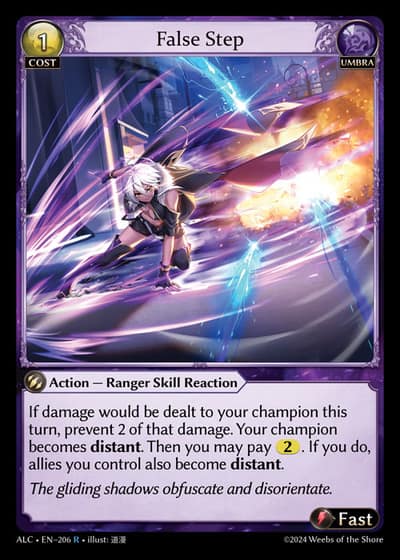 False Step ALC-EN-206-Foil-Rare (R) - Alchemical Revolution - Grand Archive Card
