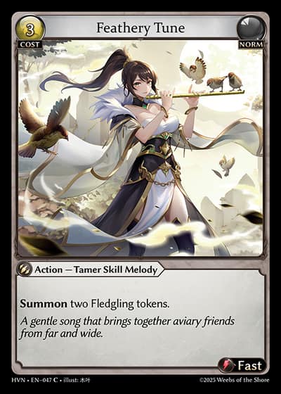 Feathery Tune HVN-EN-047-Foil-Common (C) - Abyssal Heaven - Grand Archive Card