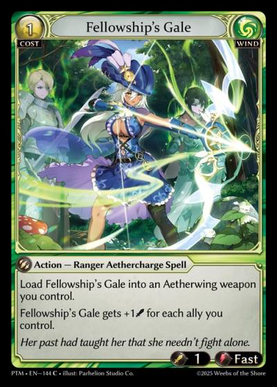 Fellowship's Gale PTM-EN-144-Foil-Common (C) - Phantom Monarchs - Grand Archive Card