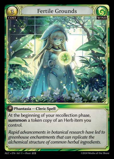 Fertile Grounds ALC-EN-161-Normal-Uncommon (U) - Alchemical Revolution - Grand Archive Card