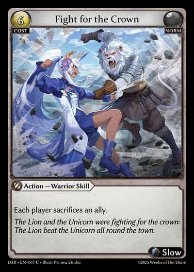 Fight for the Crown DTR-EN-061-Foil-Common (C) - Distorted Reflections - Grand Archive Card