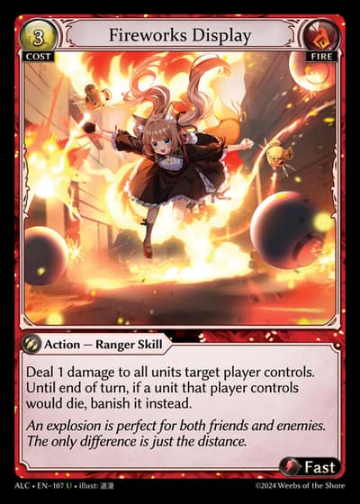 Fireworks Display ALC-EN-107-Foil-Uncommon (U) - Alchemical Revolution - Grand Archive Card