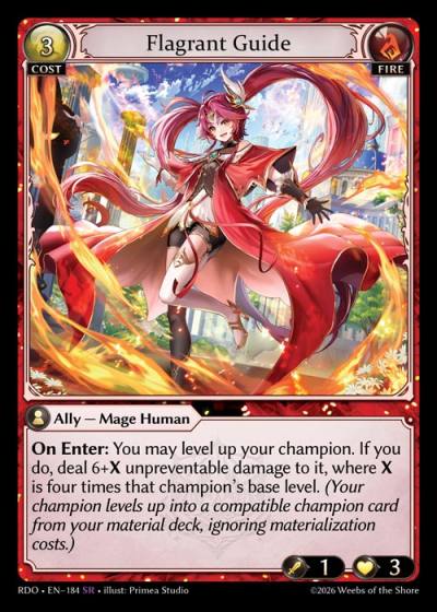 Flagrant Guide RDO-EN-184-Foil-Super Rare (SR) - Radiant Origins - Grand Archive Card