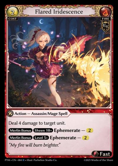 Flared Iridescence PTM-EN-084-Foil-Rare (R) - Phantom Monarchs - Grand Archive Card