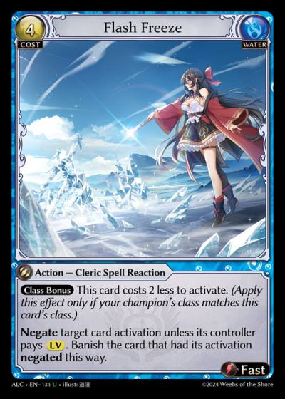 Flash Freeze ALC-EN-131-Foil-Uncommon (U) - Alchemical Revolution - Grand Archive Card