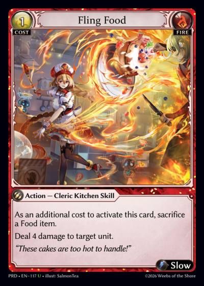 Fling Food PRD-EN-117-Foil-Uncommon (U) - .asphodel/paradise - Grand Archive Card