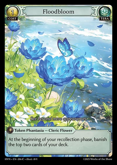 Floodbloom HVN-EN-206-Foil-Common (C) - Abyssal Heaven - Grand Archive Card