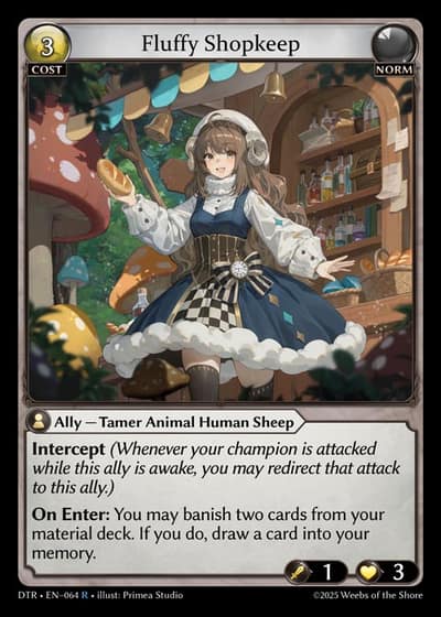 Fluffy Shopkeep DTR-EN-064-Foil-Rare (R) - Distorted Reflections - Grand Archive Card