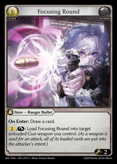 Focusing Round ALC Alter-EN-219-Normal-Uncommon (U) - Alchemical Revolution Alter Edition - Grand Archive Card