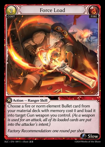 Force Load ALC-EN-109-Foil-Uncommon (U) - Alchemical Revolution - Grand Archive Card